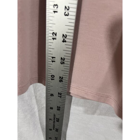 Soft Surroundings Women's Pink Medium Short Sleeve Super Soft Blouse With Lace - Picture 7 of 7